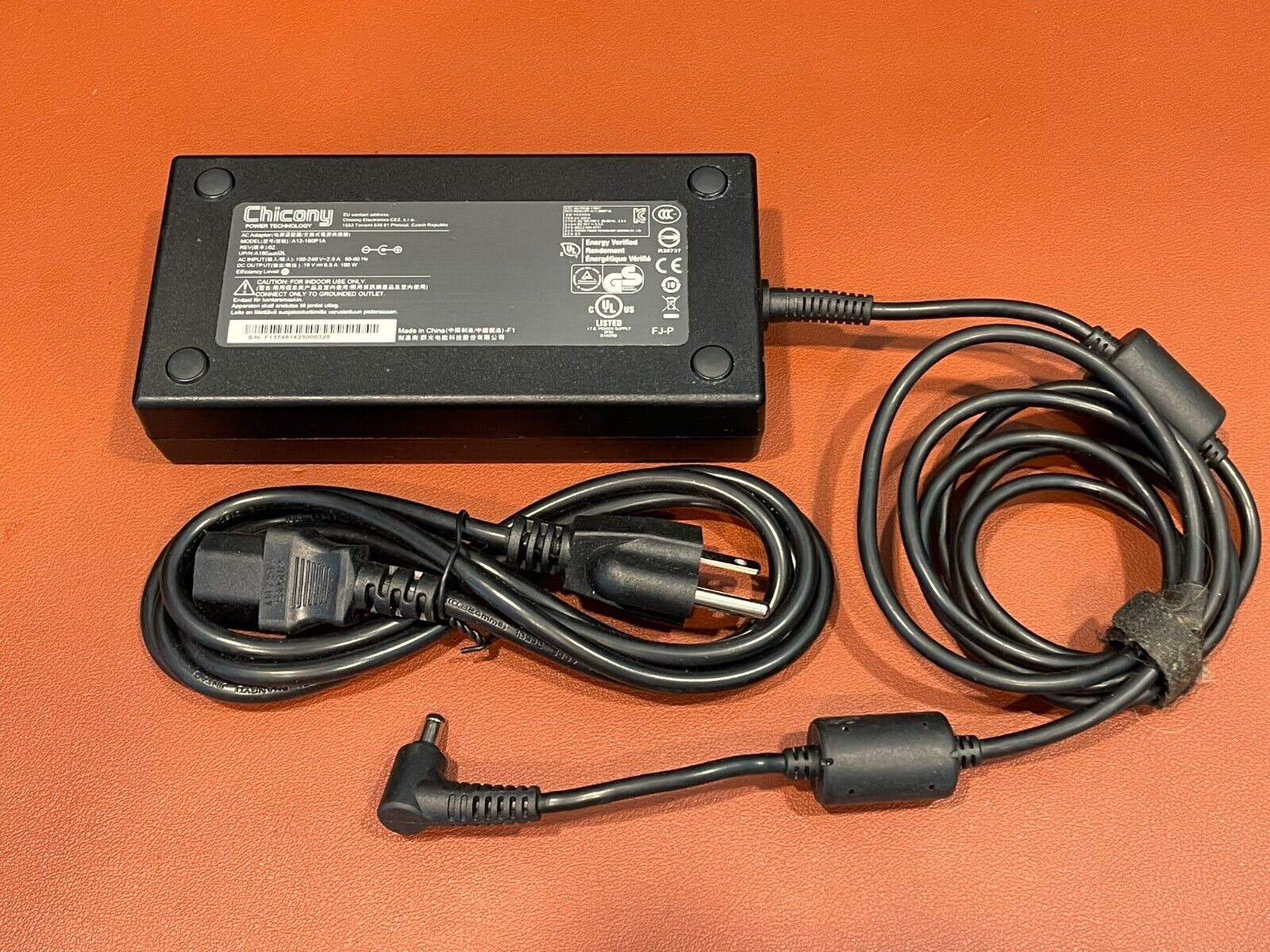 *Brand NEW*Genuine Chicony 180W 19V 9.5A AC Power Adapter For Clevo P651SE A12-180P1A Power Supply
